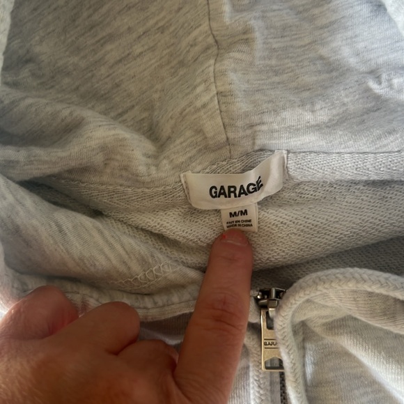 Garage Cropped Zip Up Hoodie - Picture 2 of 2